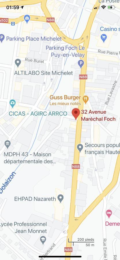 Loft industriel en centre ville Le Puy-en-Velay Eksteriør billede